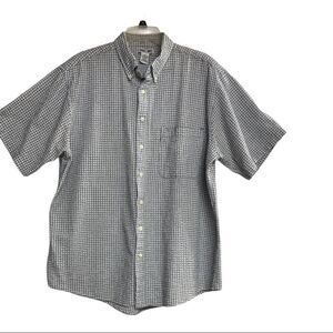 ‎CHEROKEE Men’s shirt Black,Bluesnd White Size XLT Crinkled